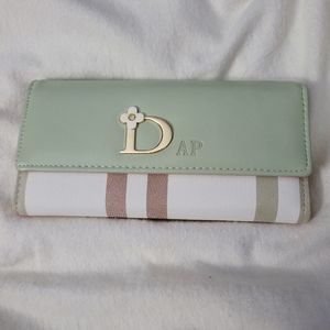 New Green Multi Flower Wallet